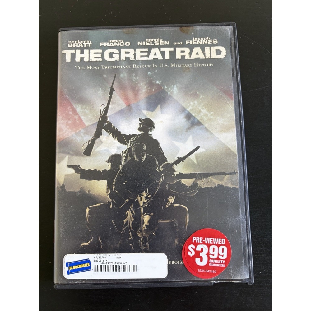 The Great Raid (DVD, 2005, Full Frame) Benjamin Bratt James Franco Movie